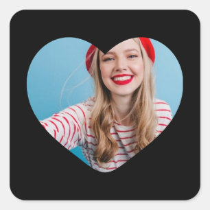 personalized picture sticker heart