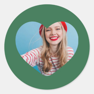 personalized picture sticker heart