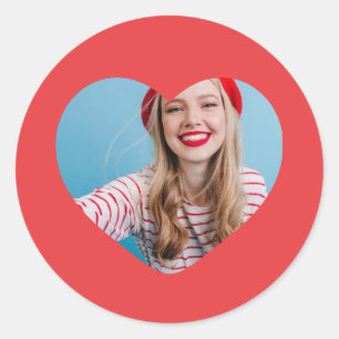 personalized picture sticker heart