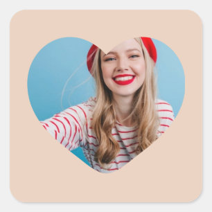 personalized picture sticker heart