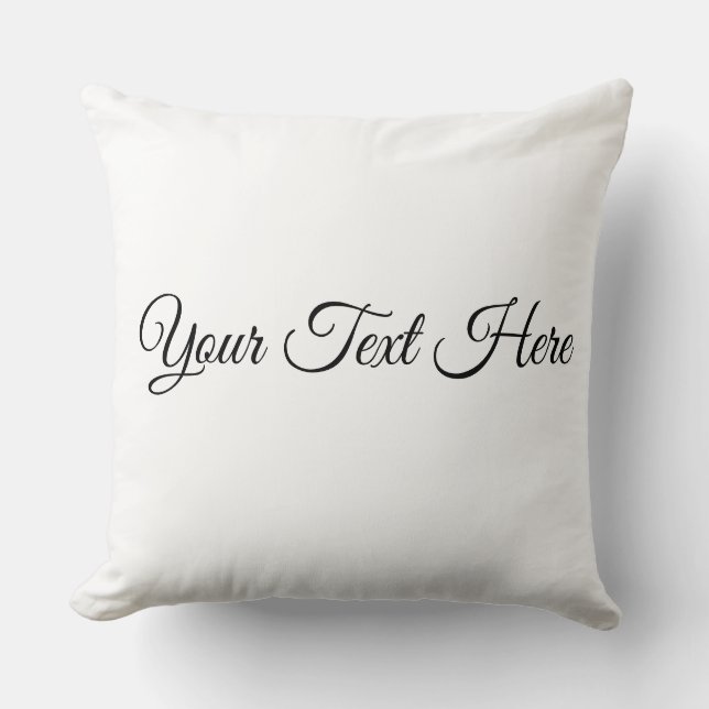 Personalized Pillow with Your Text  (Front)