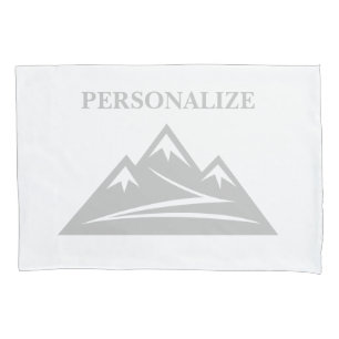 Personalized pillowcase cover sleeve with mountain