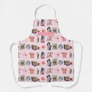 Personalized Pin-Up Glam Old Hollywood Retro Apron