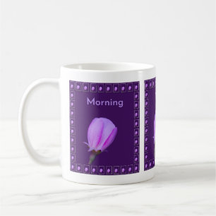 Personalized Pink and Purple Spring Blossom Floral Coffee Mug