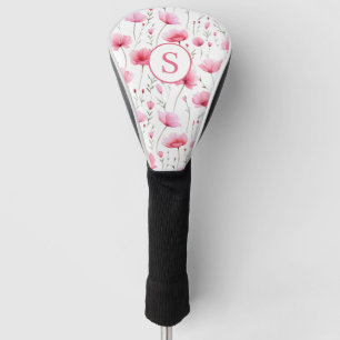 Personalized Pink Floral Golf Head Cover