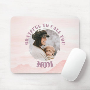 Personalized Pink Pastel Mouse Pad for Mom