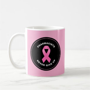 Personalized Pink Ribbon Pharmacist Coffee Mug