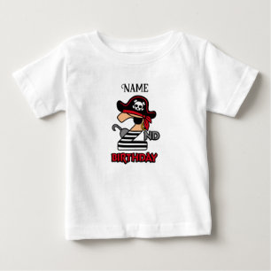 Personalized Pirate 2nd birthday t-shirt