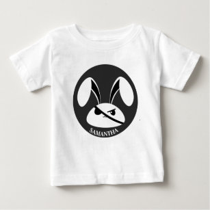 Personalized Pirate Rabbit  Baby T-Shirt