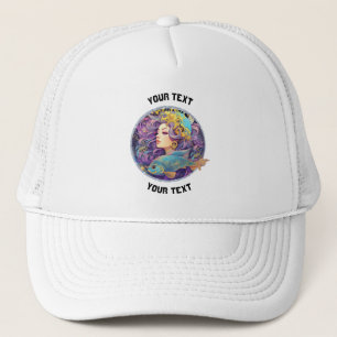 PERSONALIZED PISCES ZODIAC SIGN TRUCKER HAT