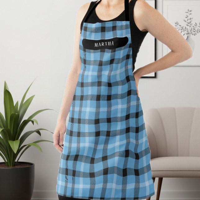 Personalized Plaid Work Apron | Custom Unisex Gift (Creator Uploaded)