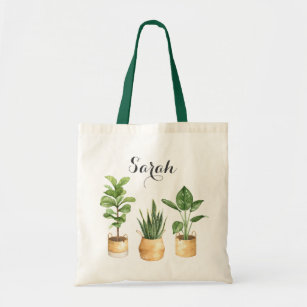 Personalized Plants Philodendron Tote Bag