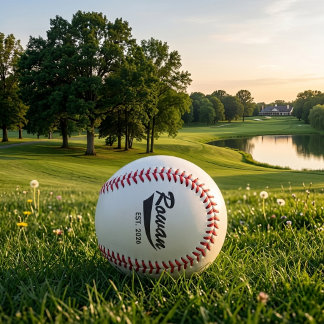 Personalized Player's Name And Number Baseball