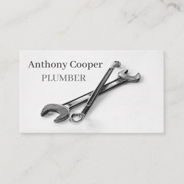 Personalized plumber business card (Front)