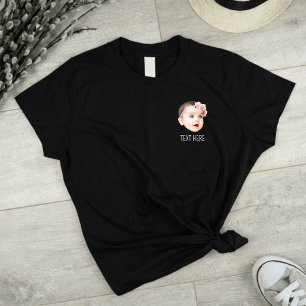 Personalized Pocket Face Photo Funny T-Shirt