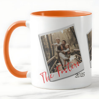 Personalized Polaroid Family Photo  - Modern gift Mug