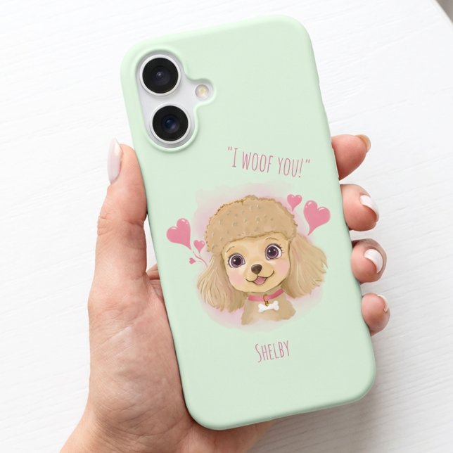 Personalized Poodle iPhone Case – I Woof You Gift (Creator Uploaded)