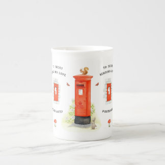 Personalized Post Box Posthaste Bone China Mug 