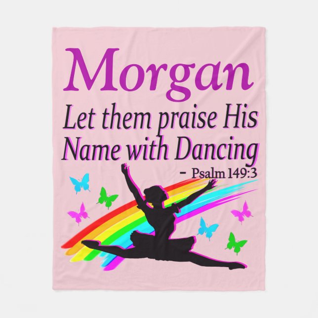PERSONALIZED PRAISE GOD FLEECE BLANKET (Front)