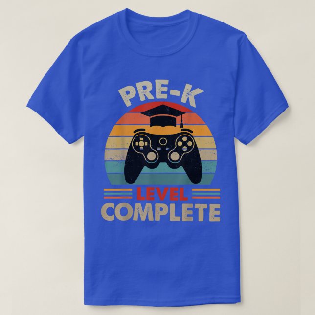 Personalized Prek Graduation Level Complete Video  T-Shirt (Design Front)