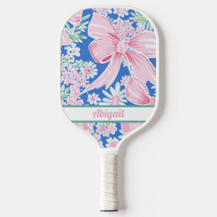 Personalized Preppy Pink Pickleball Paddle