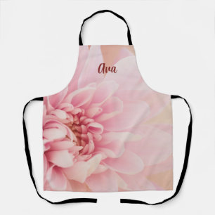 Personalized Pretty Pink Dahlia Apron