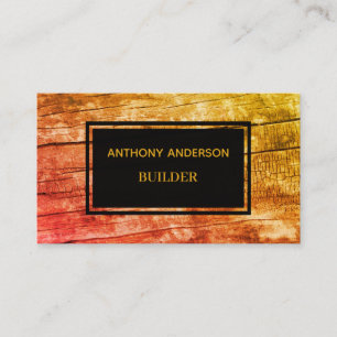 Personalized professional construction business card