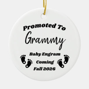 Personalized Promoted to Grandparent Ornament