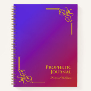 Personalized Prophetic Journal Spiral Notebook