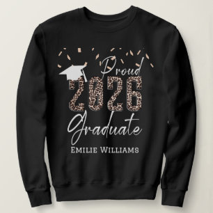 Personalized proud 2026 graduate design sweatshirt