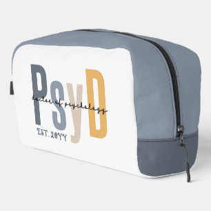 Personalized PsyD Doctor of Psychology Graduation Dopp Kit