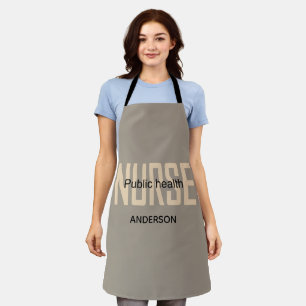 Personalized Public health nurse RN gifts Apron