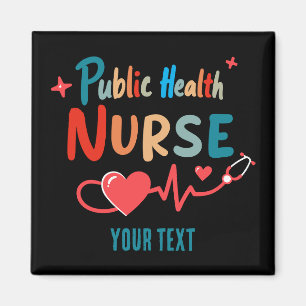 Personalized Public health nurse RN gifts Magnet