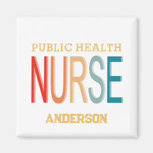 Personalized Public health nurse RN gifts Magnet