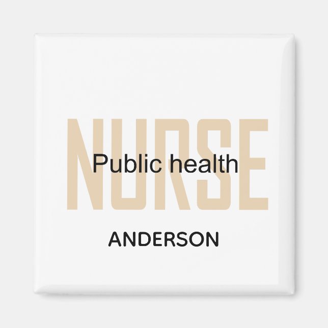 Personalized Public health nurse RN gifts Magnet (Front)