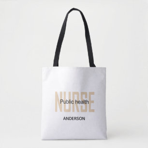 Personalized Public health nurse RN gifts Tote Bag