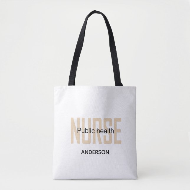 Personalized Public health nurse RN gifts Tote Bag (Front)