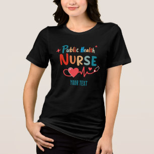 Personalized Public health nurse RN gifts Tri-Blend Shirt