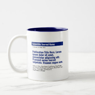 Personalized Publication Two-Tone Mug - Blue