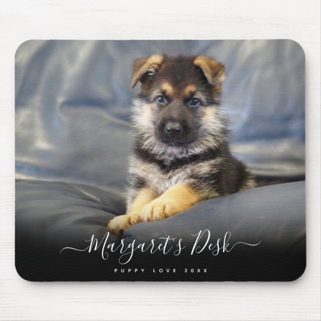 Personalized Puppy Photo Mouse Pad (Front)