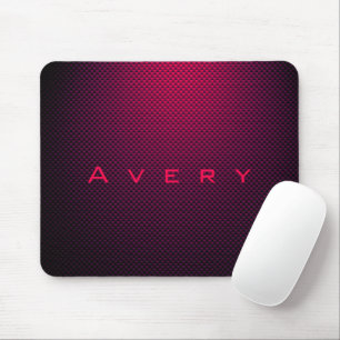 Personalized Purple black carbon fiber patterned Mouse Pad