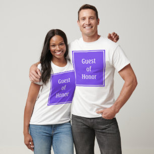 Personalized Purple Guest of Honor T-Shirt