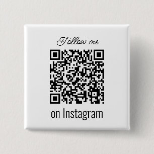Personalized QR Code Follow Me Social Media Button