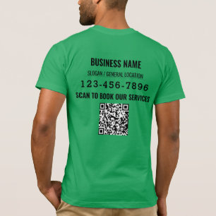 Personalized QR code Social Media Business Event T-Shirt