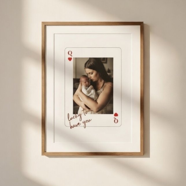Personalized Queen of Hearts Mother’s Day Photo  Poster (Creator Uploaded)