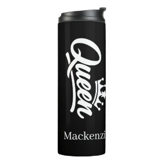 Personalized Queen With Crown Thermal Tumbler