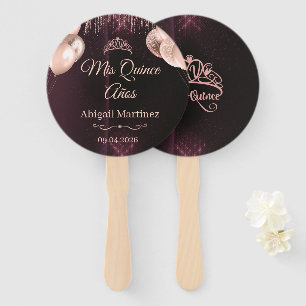 Personalized Quinceañera Hand Fans   Quince