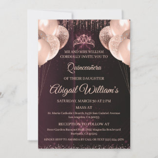 Personalized Quinceañera Invitation | Mis Quince A