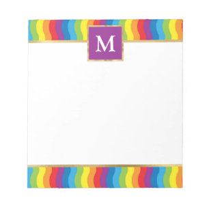 Personalized Rainbow Colorful Notepad