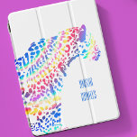 Personalized Rainbow Jaguar  iPad Air Cover<br><div class="desc">Take your iPad to the wild side with this rainbow jaguar design. Bright,  colorful and personalized this case will make sure your iPad doesn't go unnoticed</div>